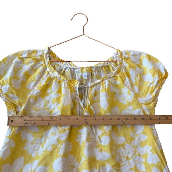 Gap Factory Yellow Floral Plus Top - Size Medium - Picture 3 of 6